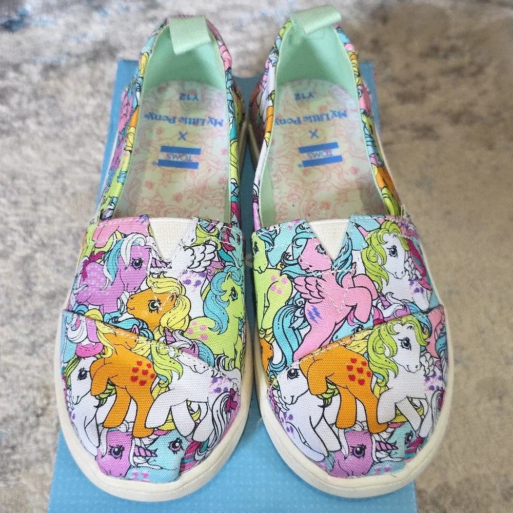 TOMS Toddler Size 12 Alpargata My Little Pony Limited Edition Sneaker - Picture 2 of 4